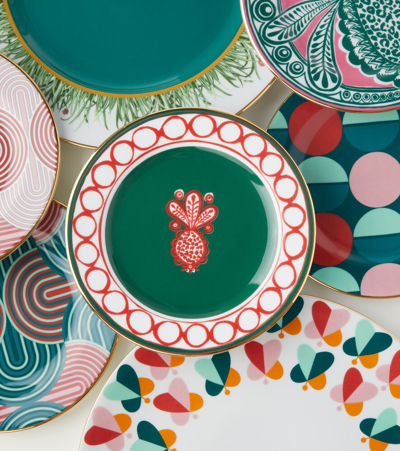 Pineapple Bordeaux Dessert Plates Set Of 2