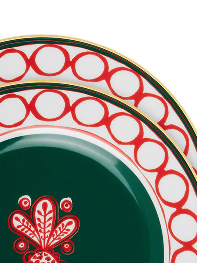 Pineapple Bordeaux Dessert Plates Set Of 2