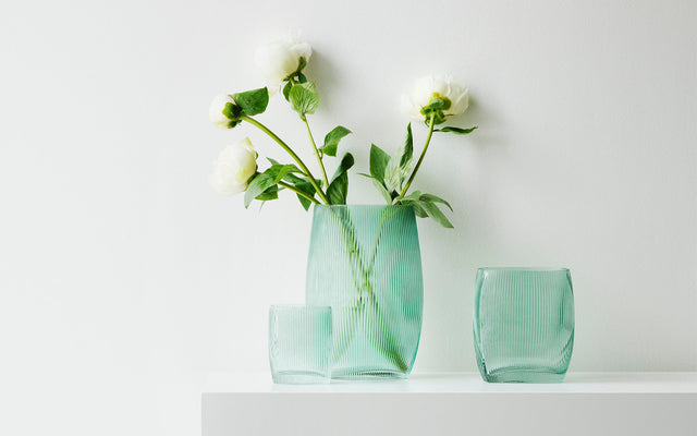 Tide Vase H28 Blue