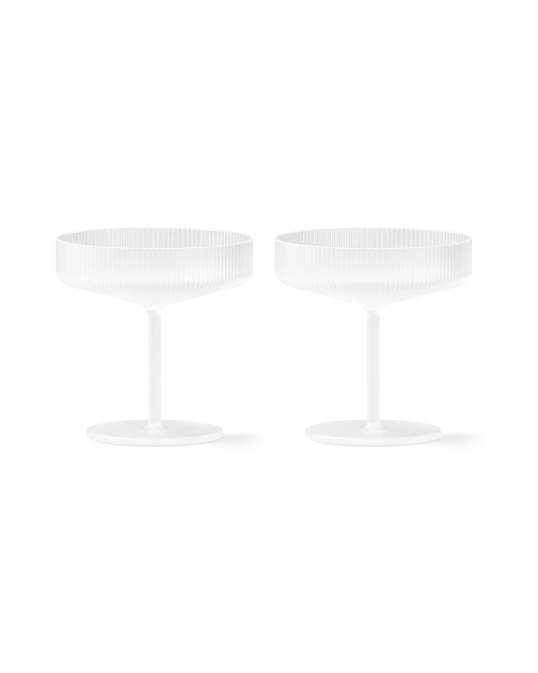 Ripple Champagne Saucers (Set of 2)