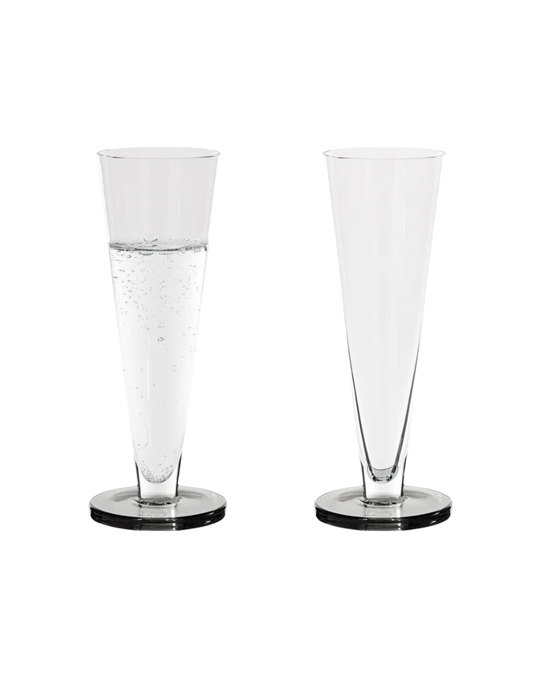 Puck Flute Glass - Set of 2