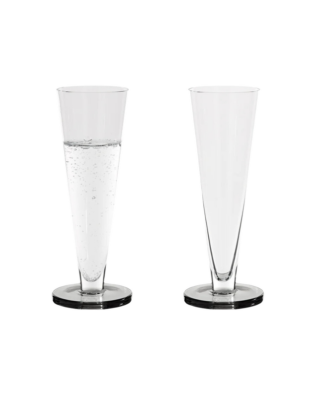 Puck Flute Glass - Set of 2