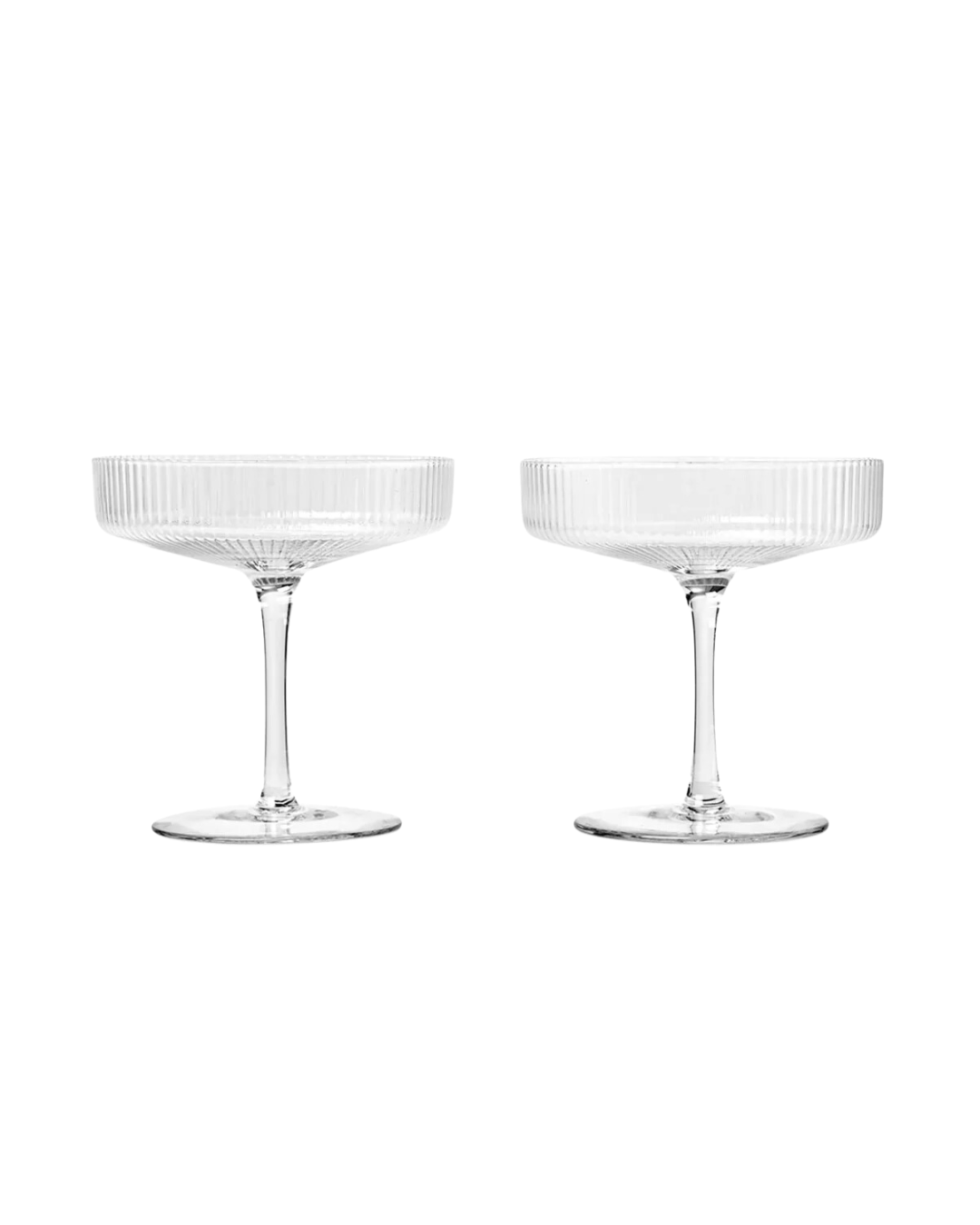 Ripple Champagne Saucers (Set of 2)