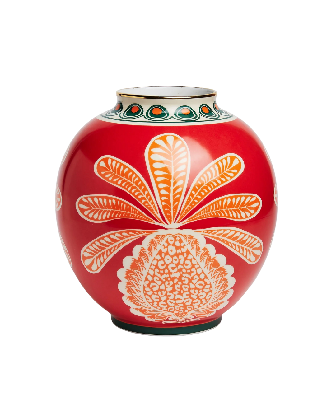 Bubble Vase Porcelain Big Pineapple Bordeaux