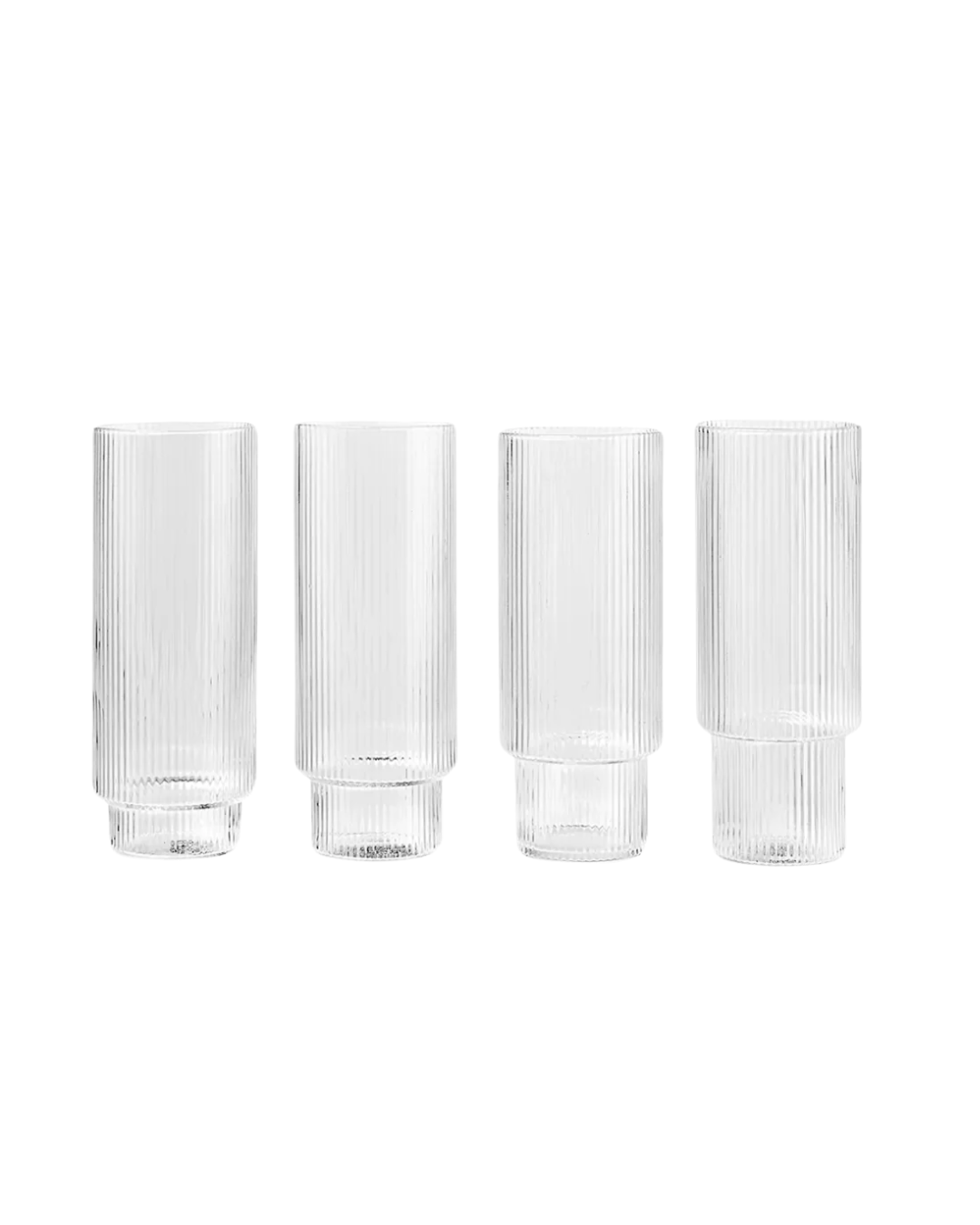 Ripple Long Drink Glasses