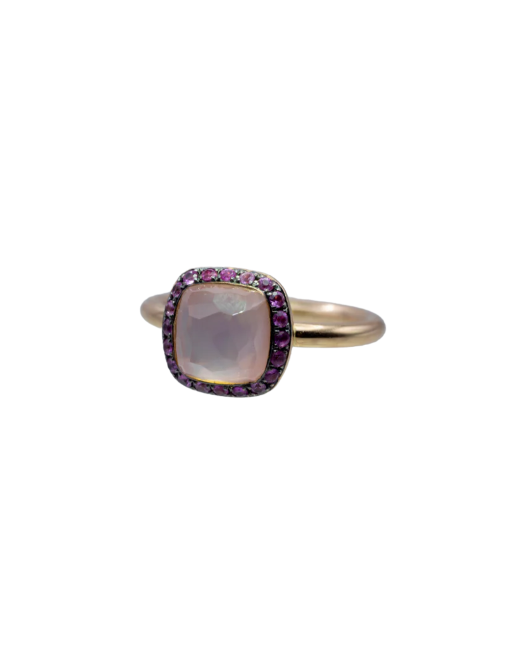 18-Karat Rose Gold, Rose Opal, Rose Sapphire Ring