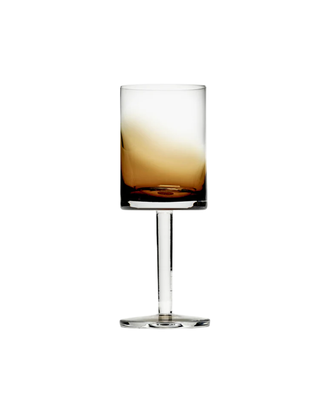 White Wine Glass Amber Zuma (Set of 4)