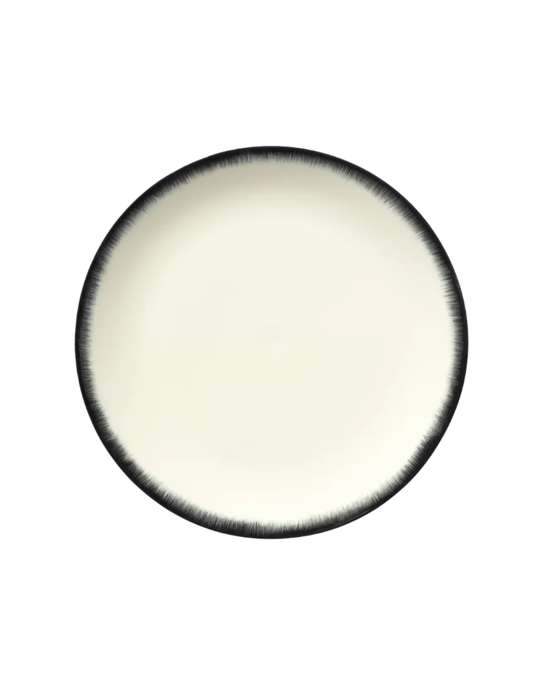 Plate Dé Off-White/Black Set Of 2 (28 Cm)