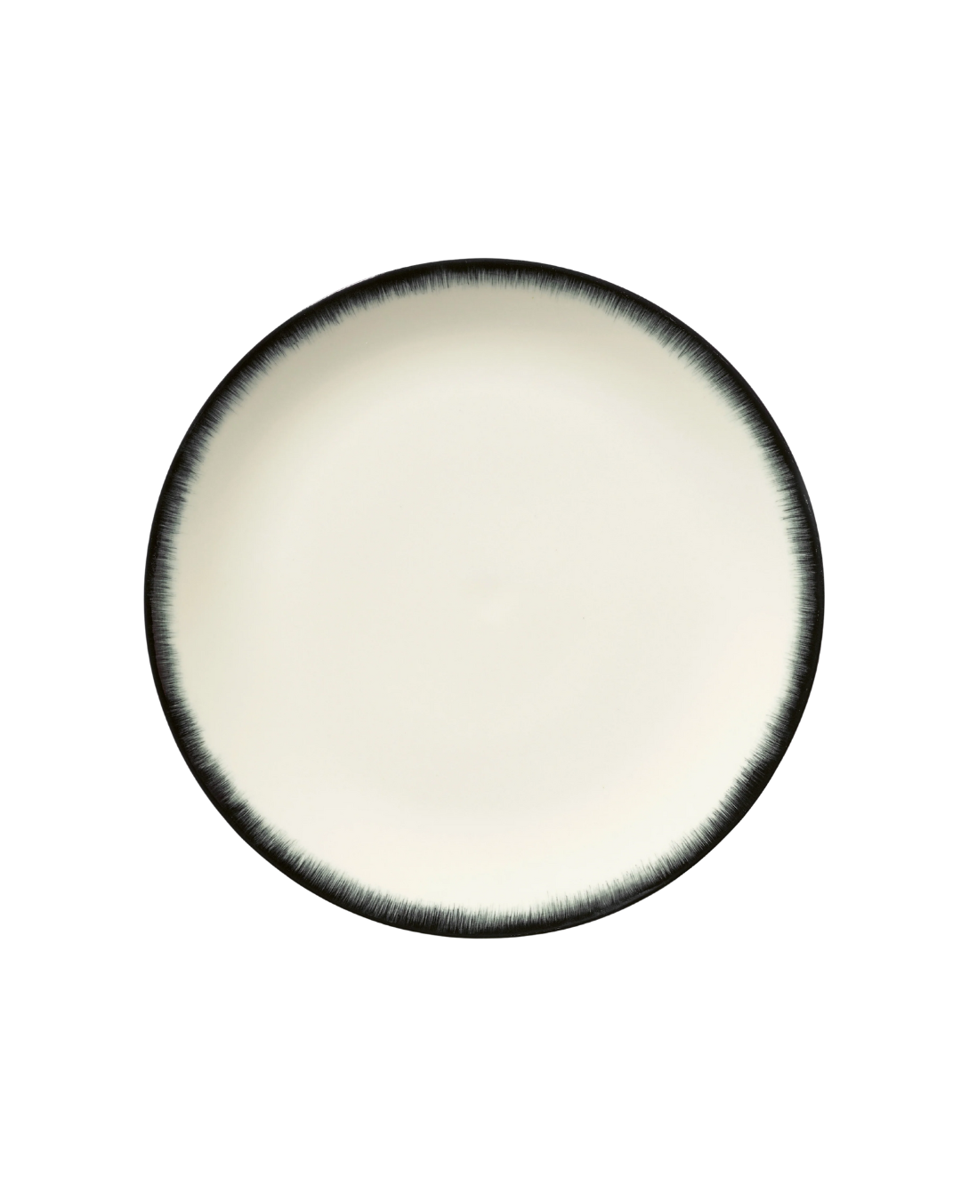 Dinner Plate XL White/Black Variation 3 Dé (Set Of 2)