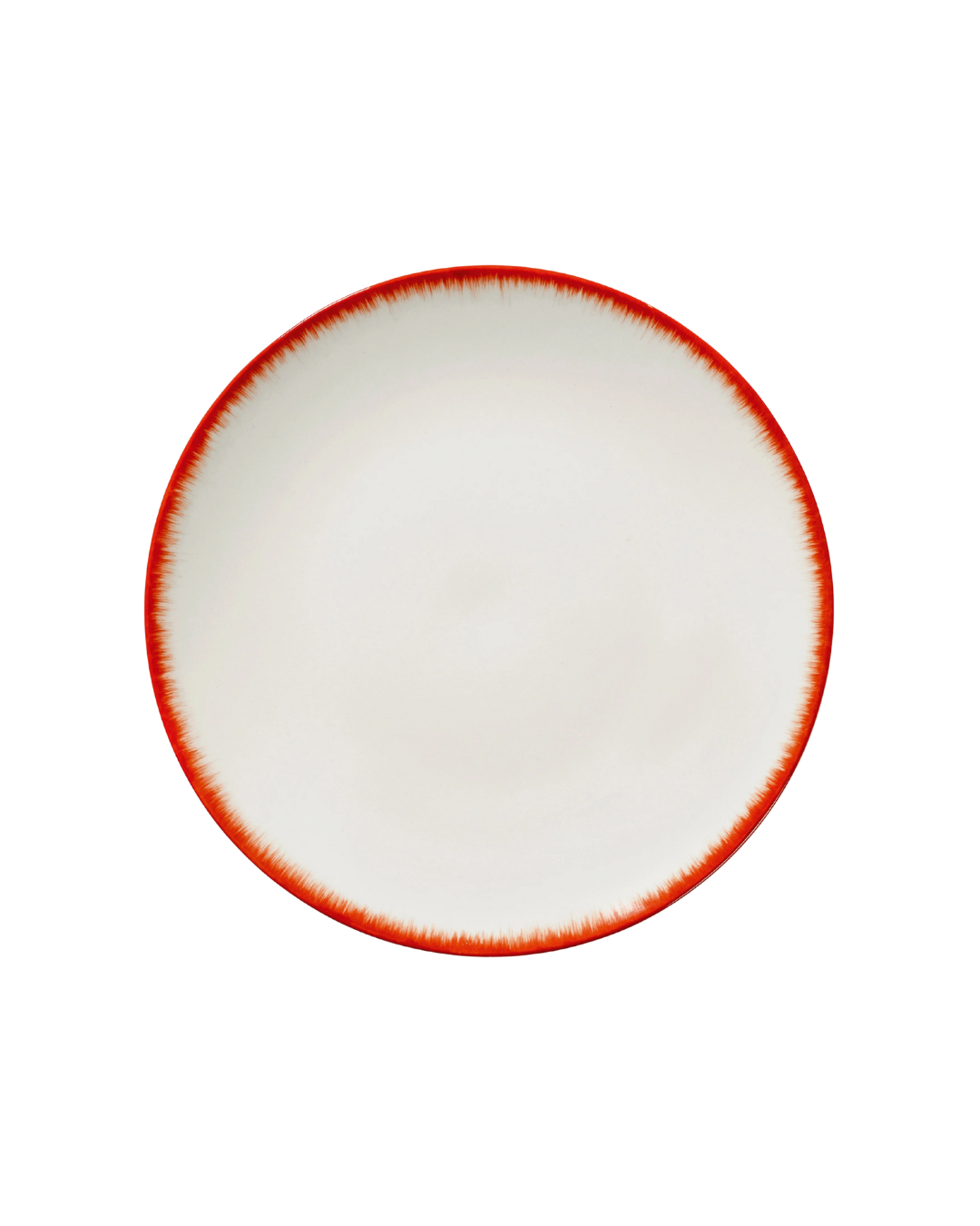 Dinner Plate XL White/Red Variation 2 Dé
