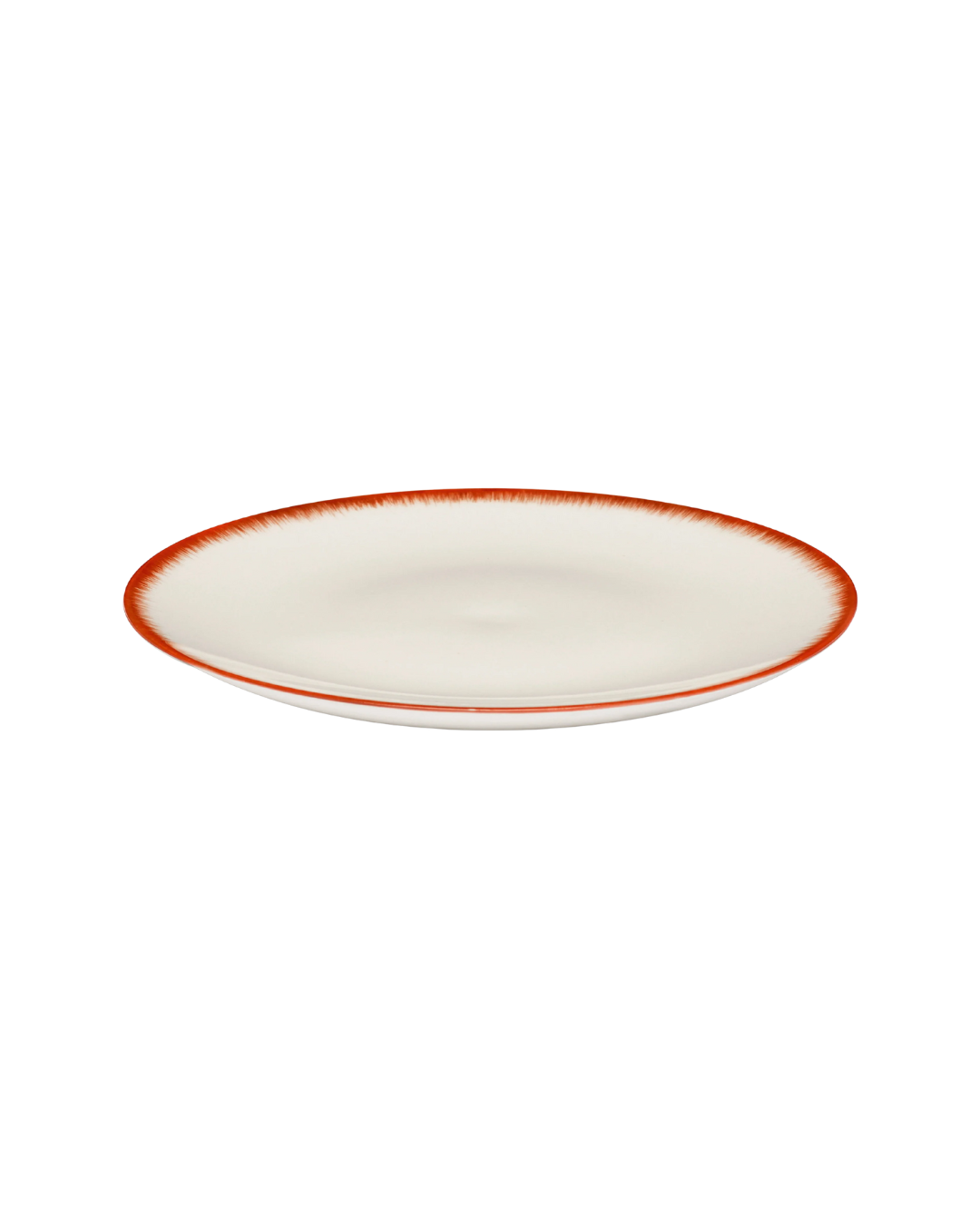 Dinner Plate XL White/Red Variation 2 Dé