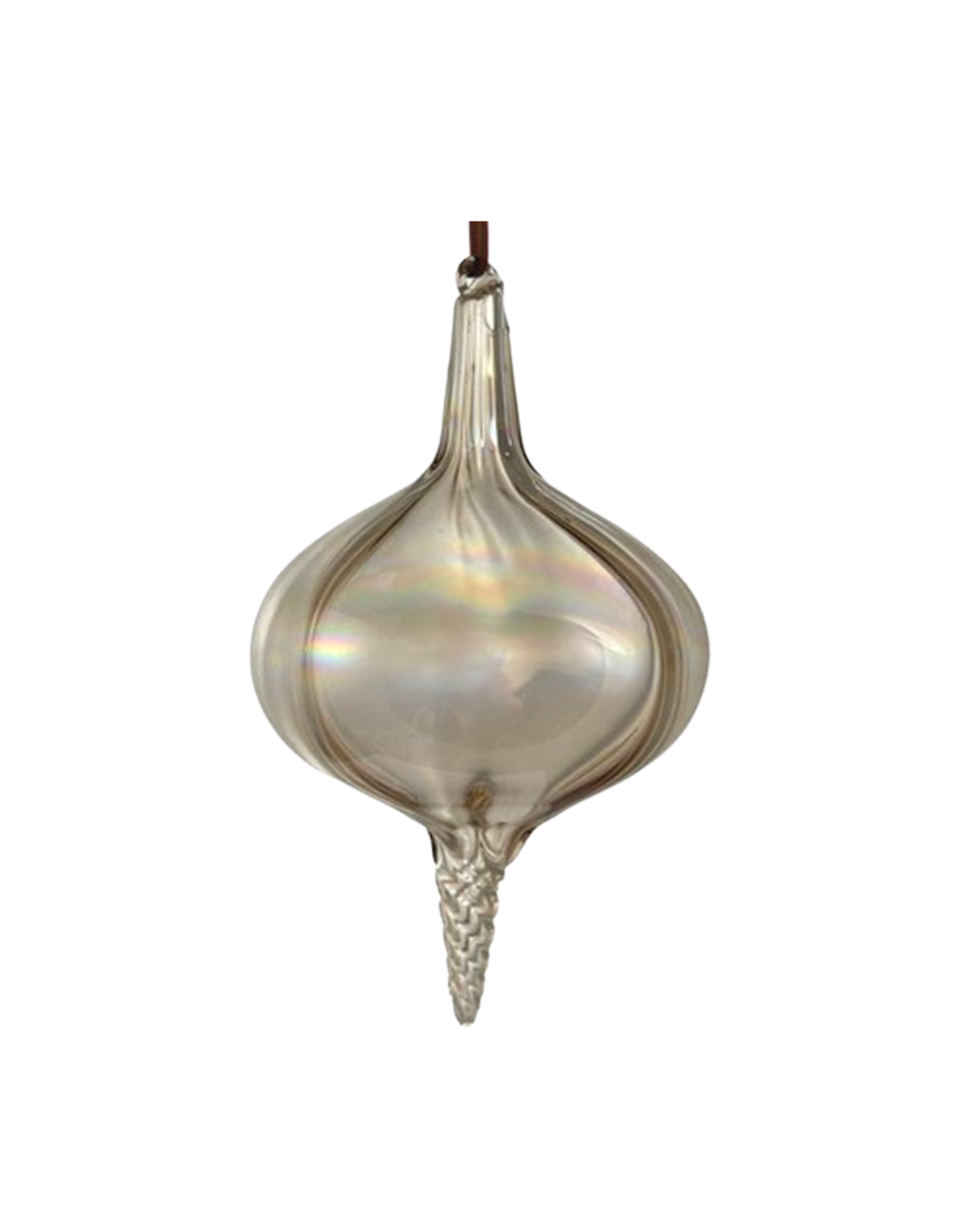 Glass Drop Brown Lustered (16 Cm)
