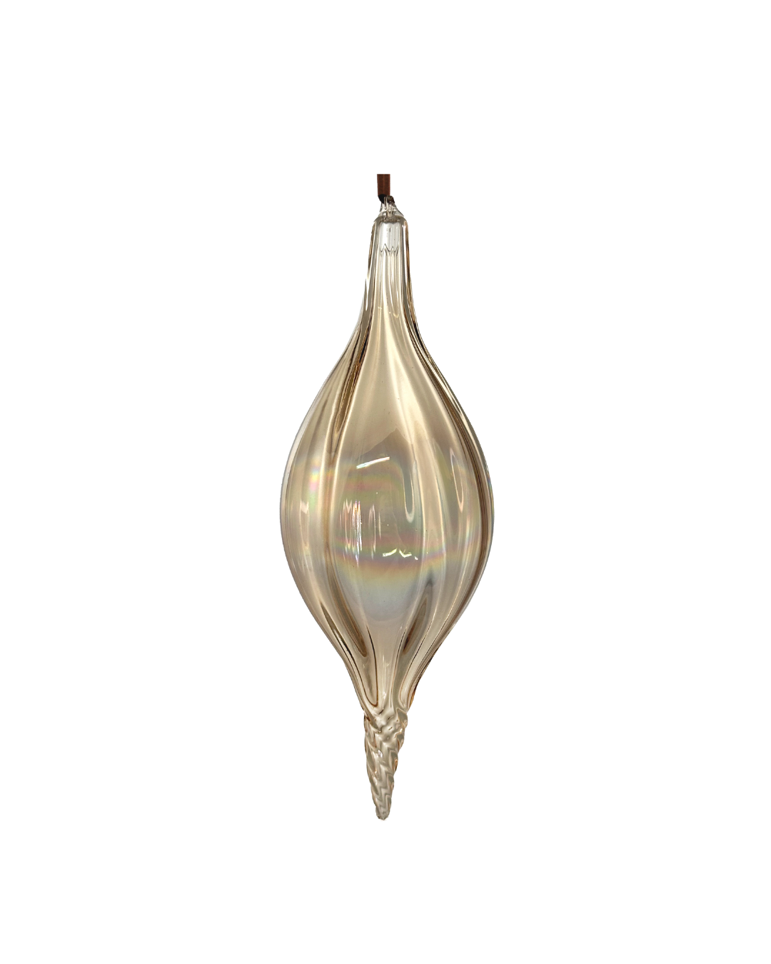 Glass Drop Brown Lustered (20 Cm)