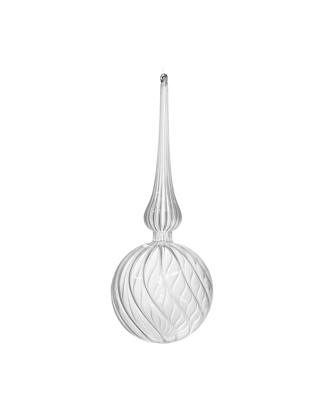 Glass Drop Lined Clear (24 Cm)