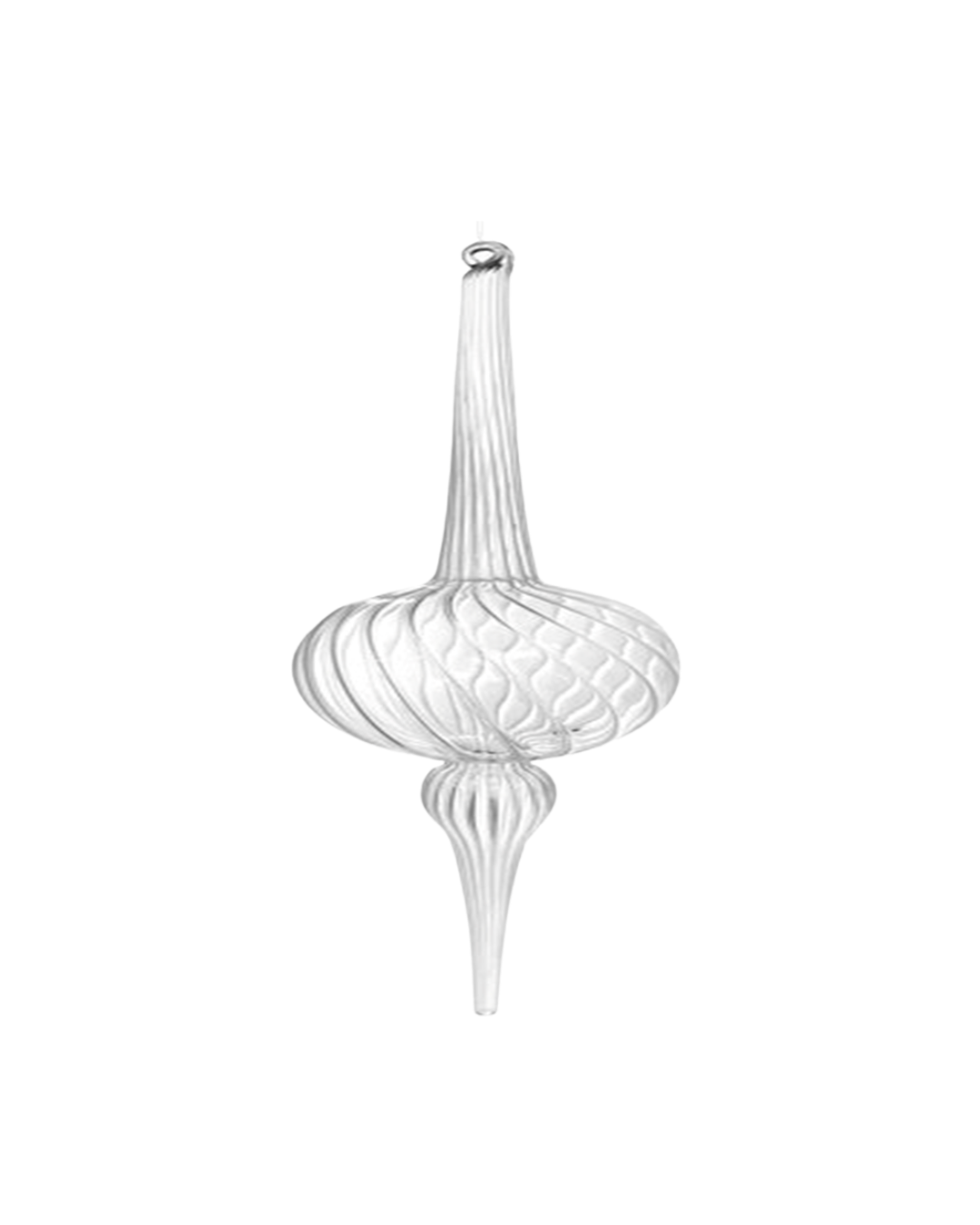 Glass Drop Lined Clear (36 Cm)