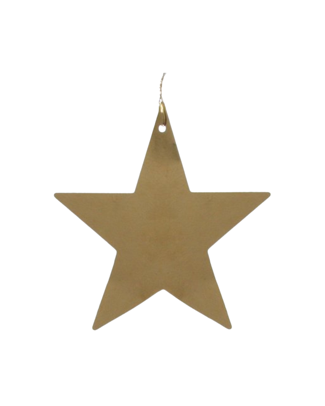 Metal Flat Star Gold (8 Cm)