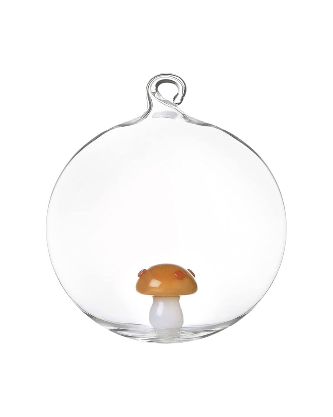 Alice Christmas Ball Amber Mushroom