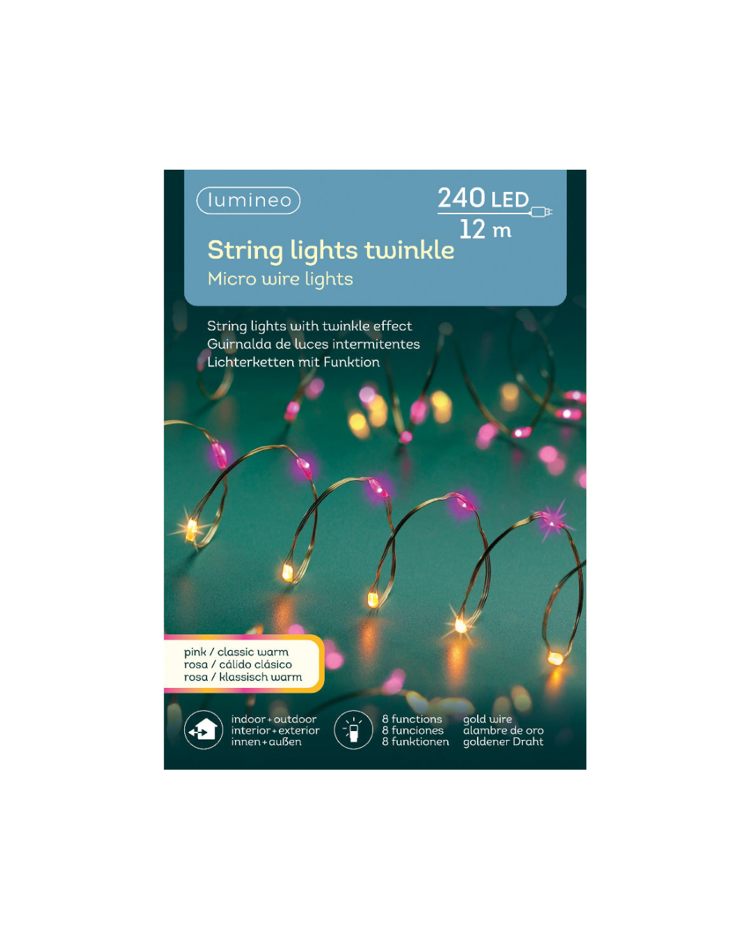 Micro Led Stringlights Twinkle Effect Outdoor (12 M)