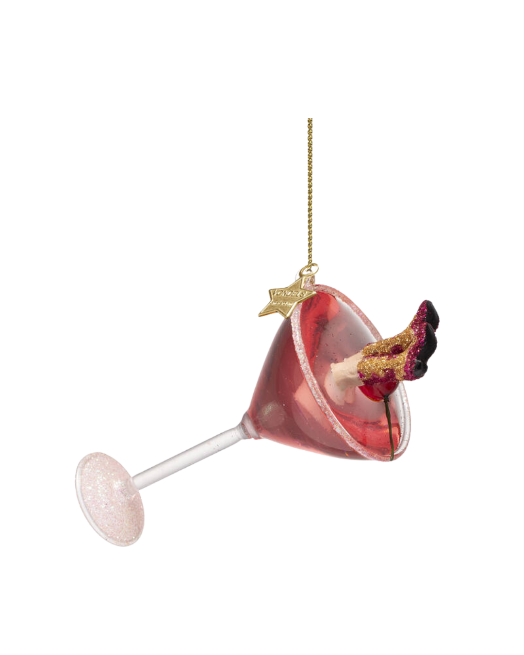 Ornament Glass Cosmopolitan W/cowboy Boots (12 Cm)