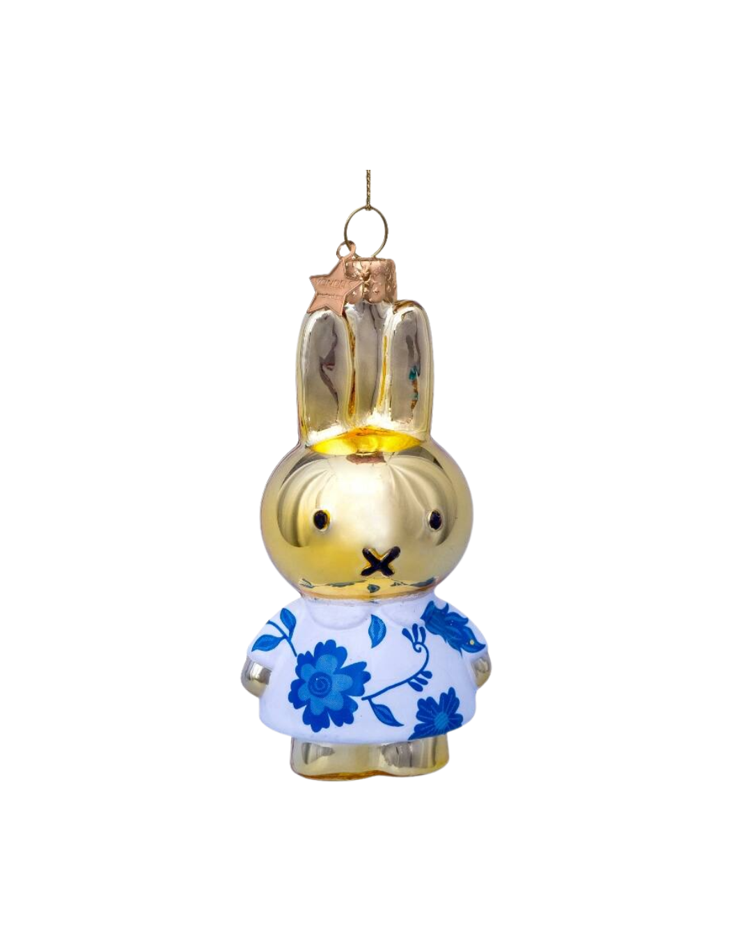 Ornament Glass Nijntje/miffy Delft Blue Dress (11 Cm)