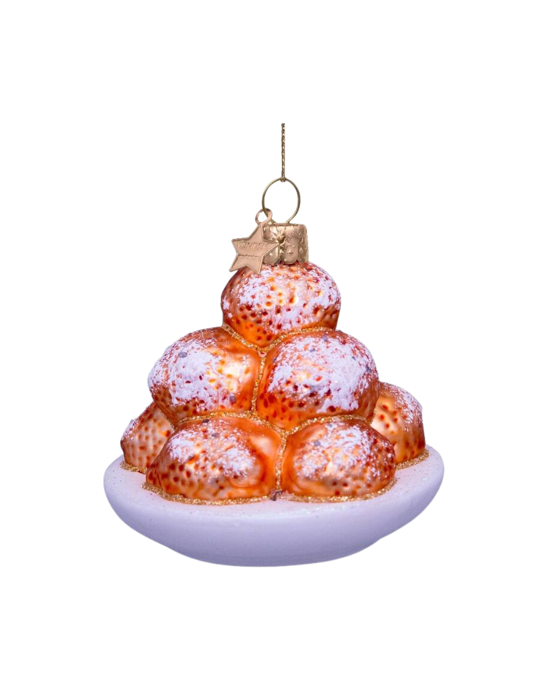 Ornament Glass Oliebollen (7 Cm)