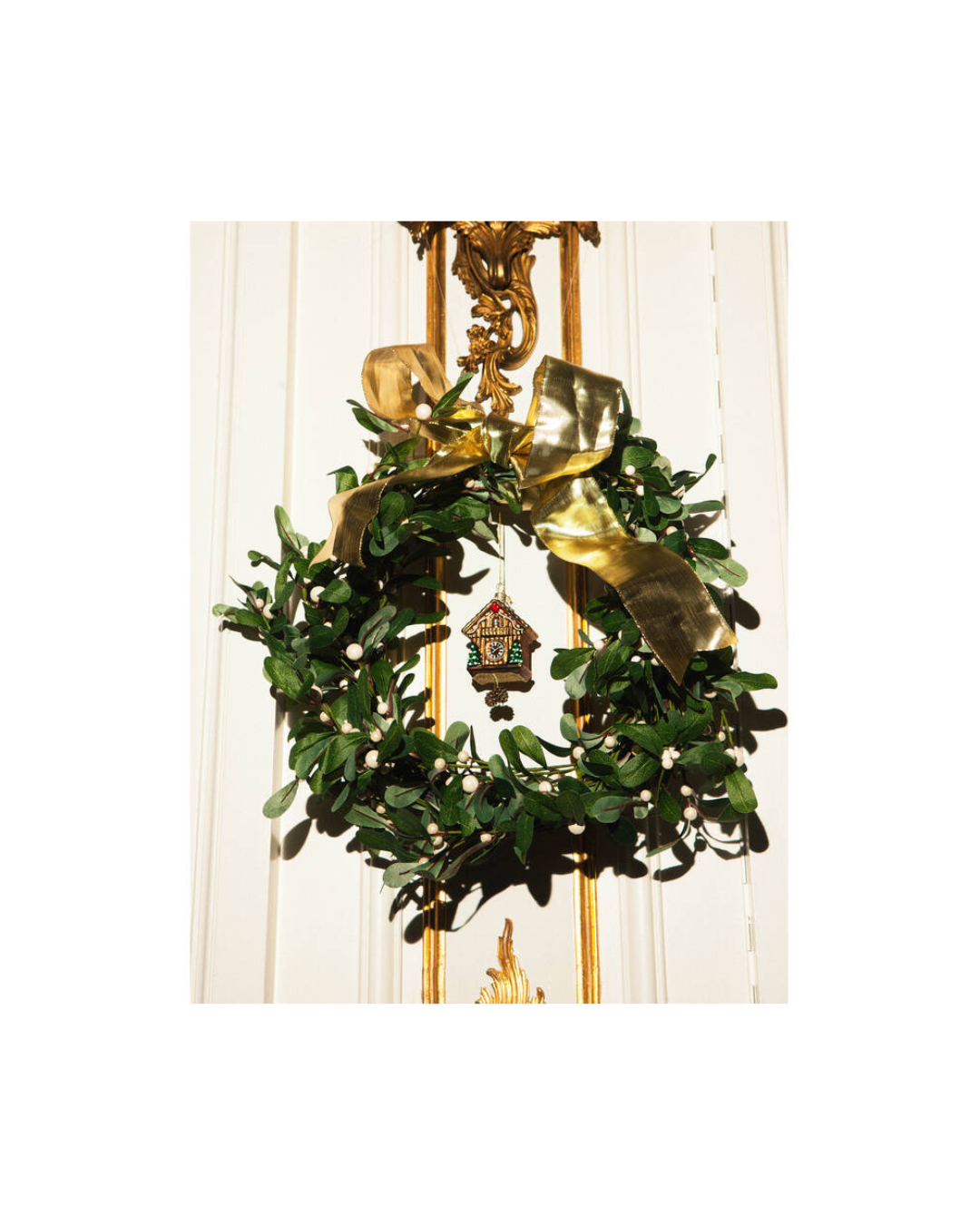 Ornament Glass Brown Cuckoo Clock (10 Cm)