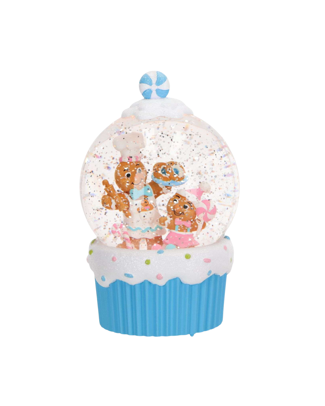 Gingerbread Snowglobe Water Spinning