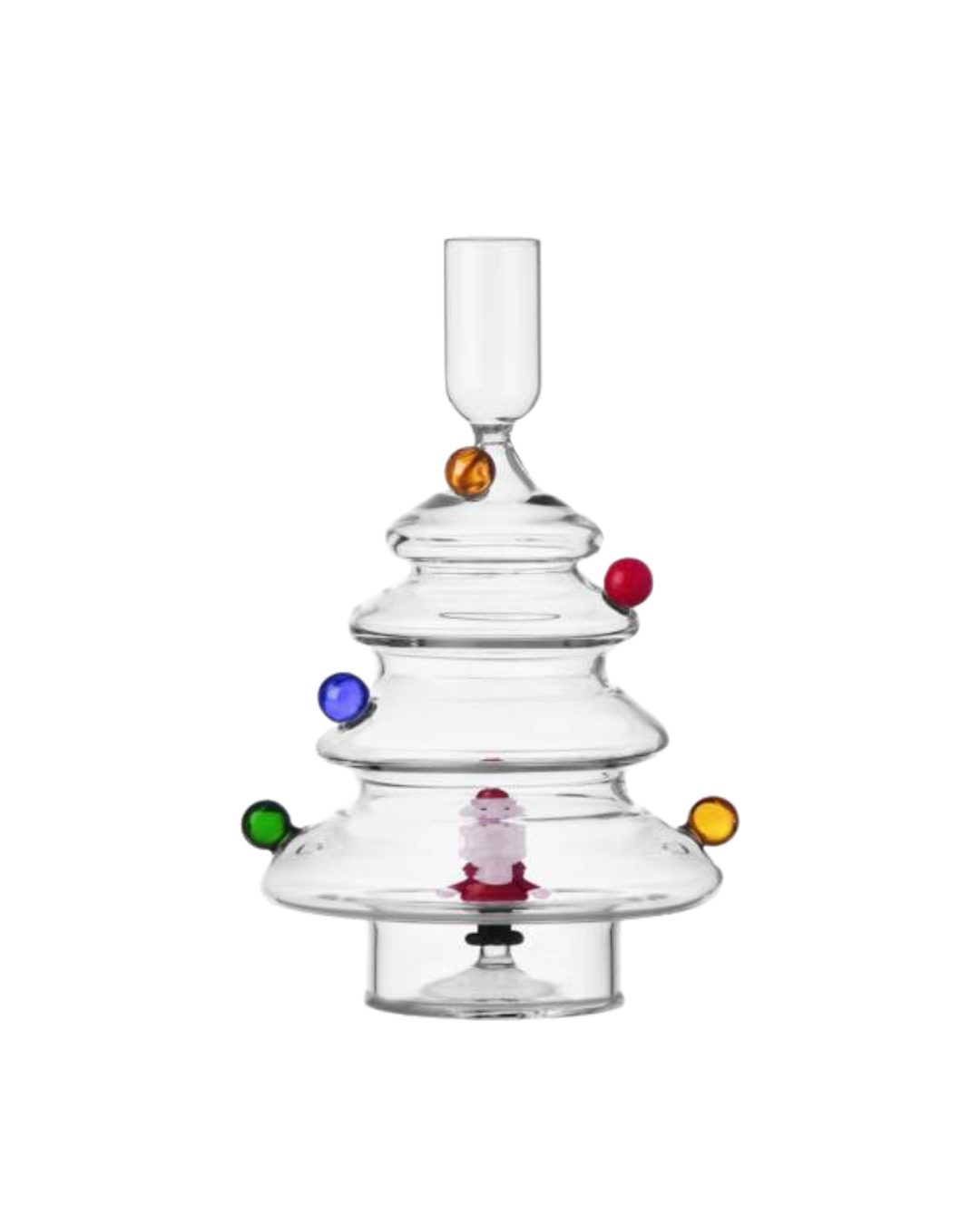 Christmas Tales Candleholder Santa & Colour Balls