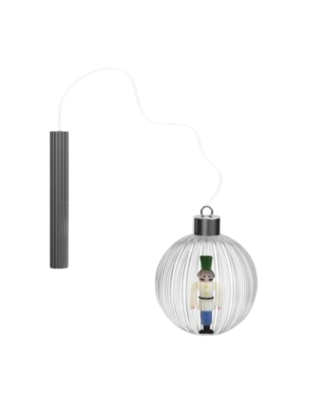 Schiaccianoci Xmas Ball Lamp Soldier (12 Cm)