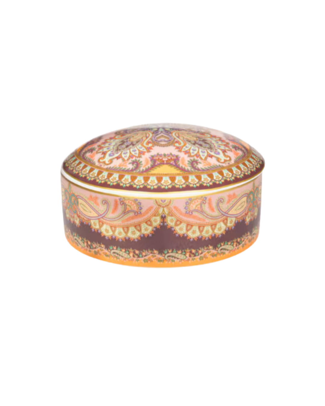 Porcelain Jewellery Box With Floral Motif