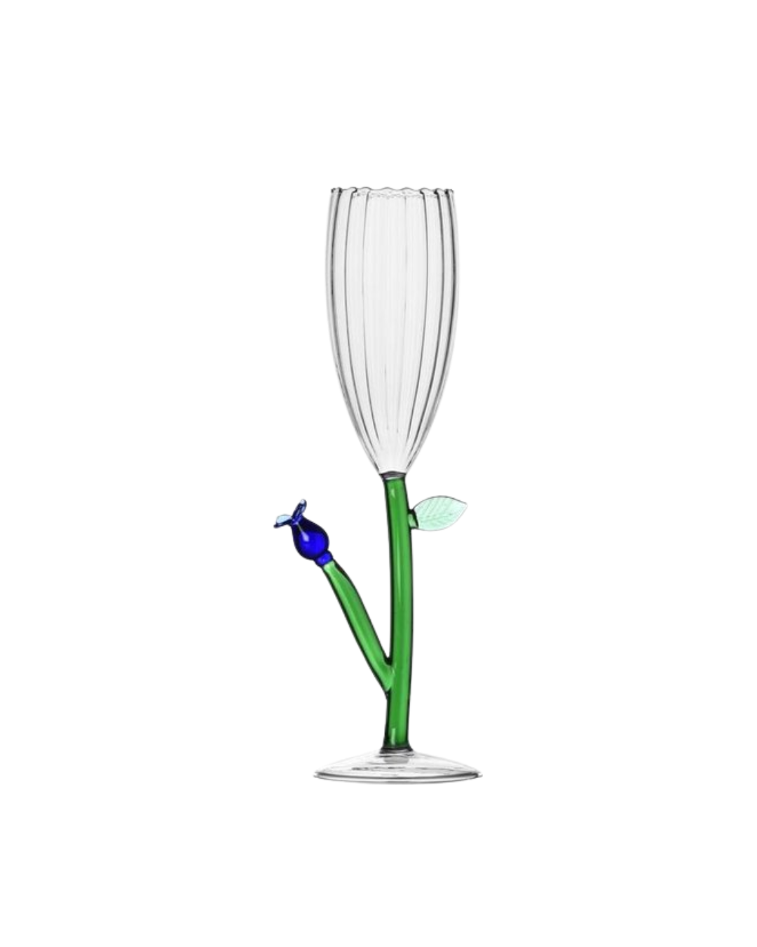 Botanica Optical Flute Blue Flower