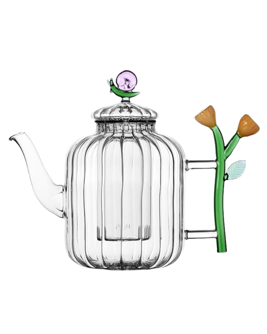 Botanica Teapot Snail And Amber Flower