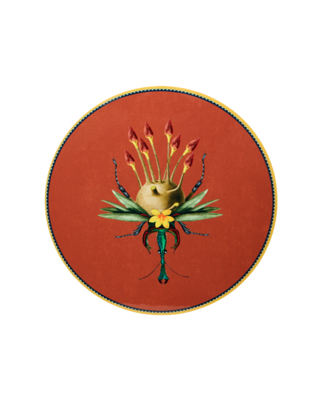 Leafbug Brick in Cork Disk Placemat