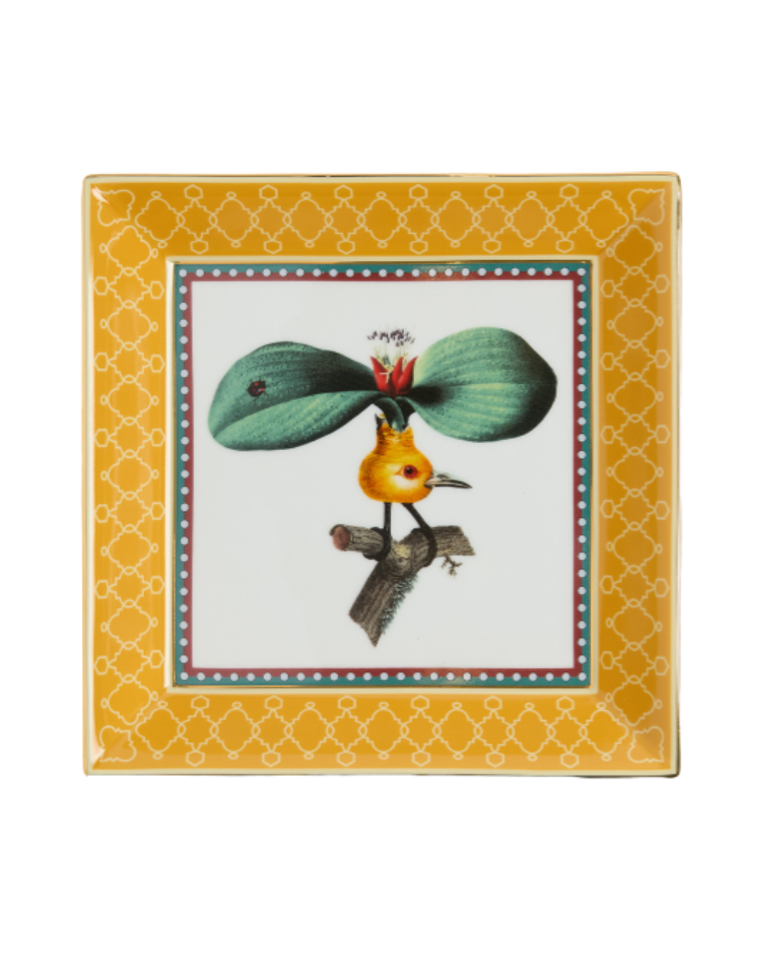 Leafflyer Saffron Trinket Tray