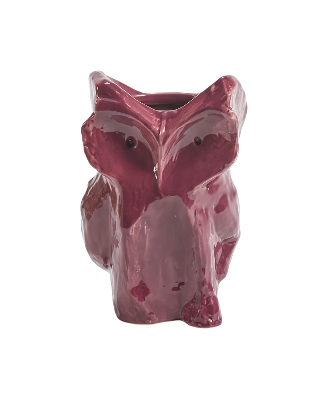 Owl Vase S Aubergine After Midnight