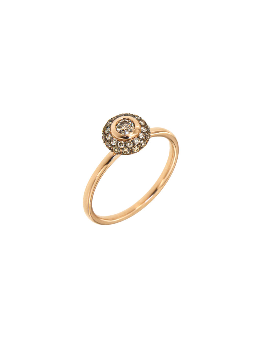 Ring With Brown Diamonds (INC/A06DBR)