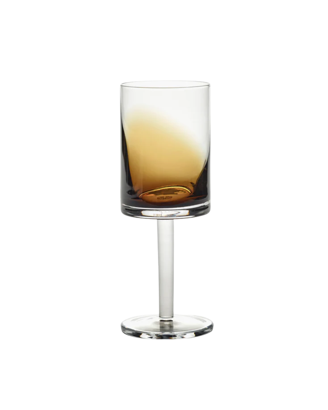 White Wine Glass Amber Zuma (Set of 4)