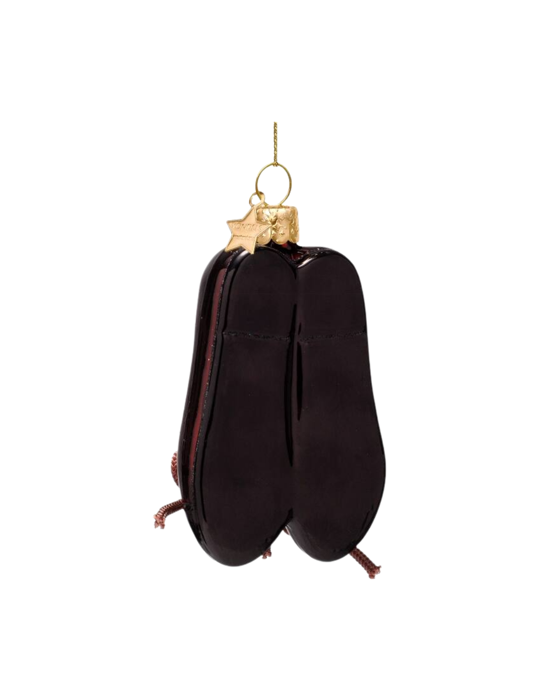 Ornament Glass Burgundy Ballet Shoes (8 Cm)