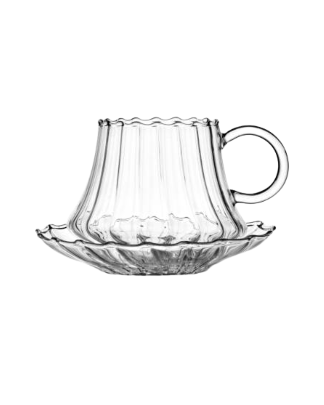 Folk Set Tea Cup W/Saucer