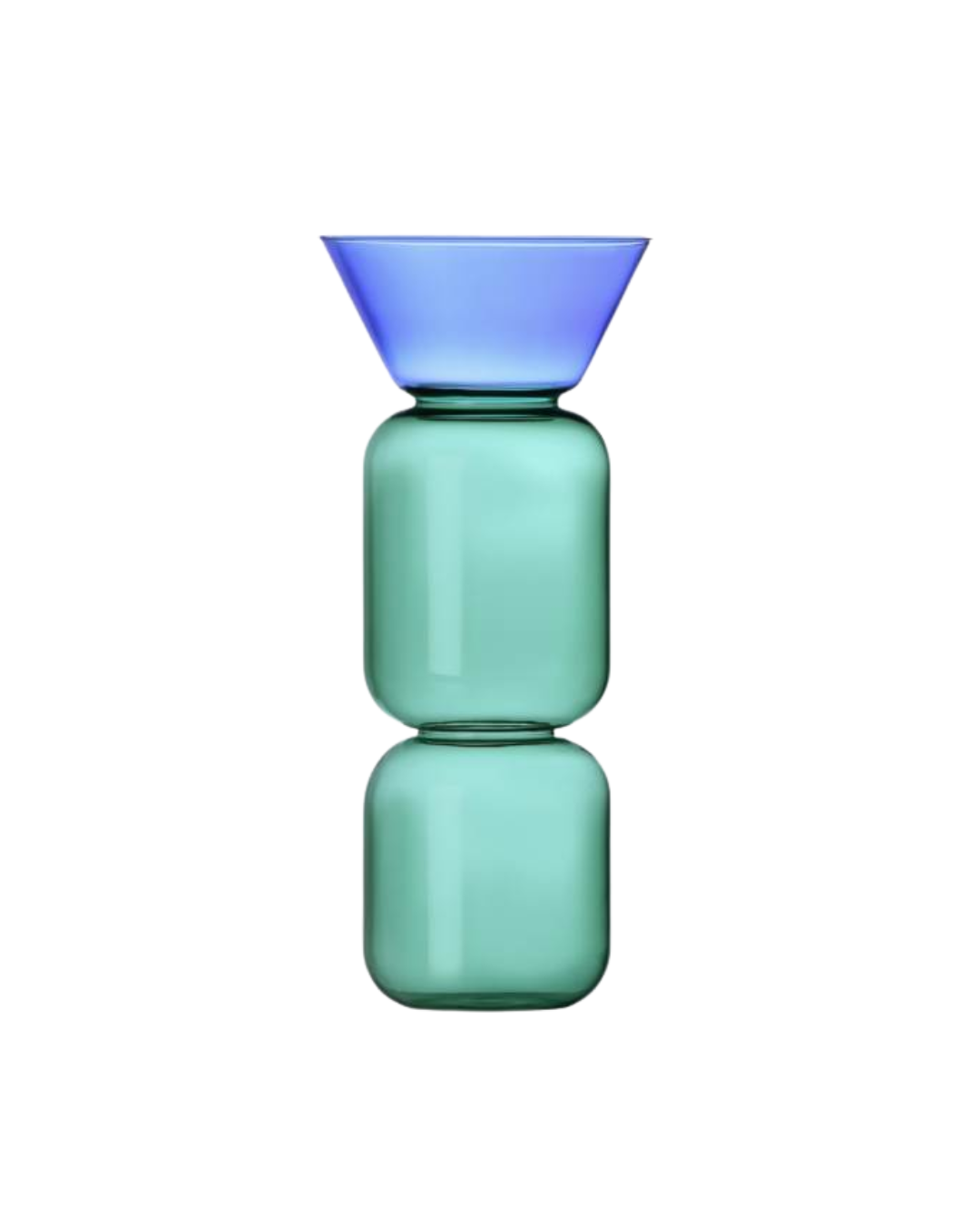 Gelee Vase Petrol-light Blue Big