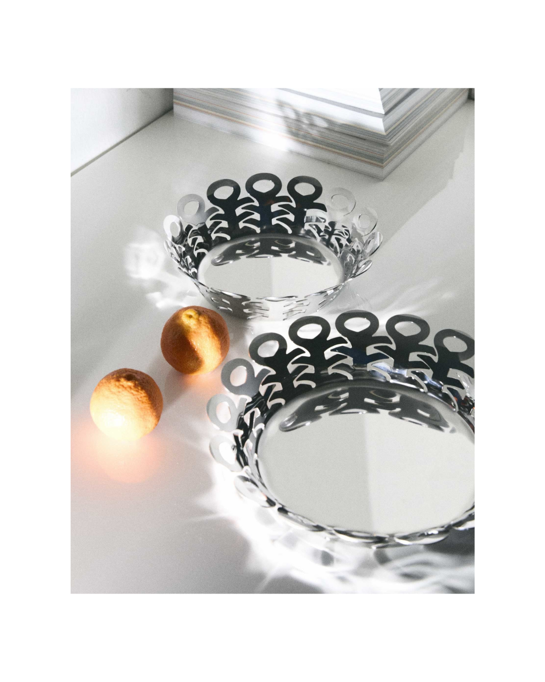 Vimini Basket - Silver