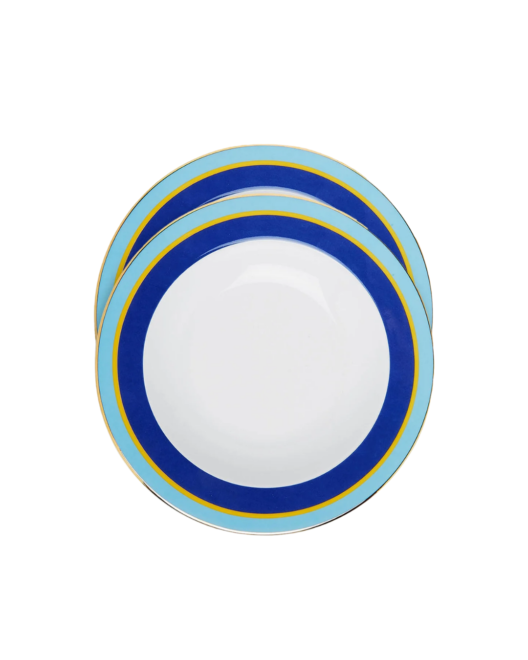 Dinner Plates Set Of 2 Porcelain Rainbow Blu