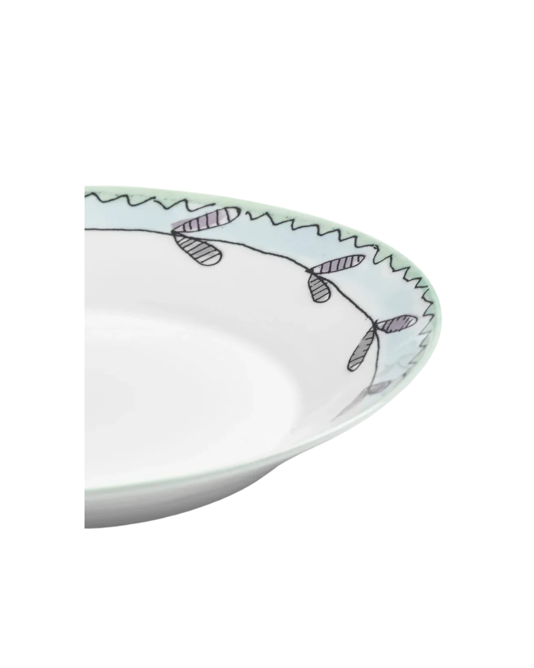 Deep Plate L Blossom Milk Midnight Flowers