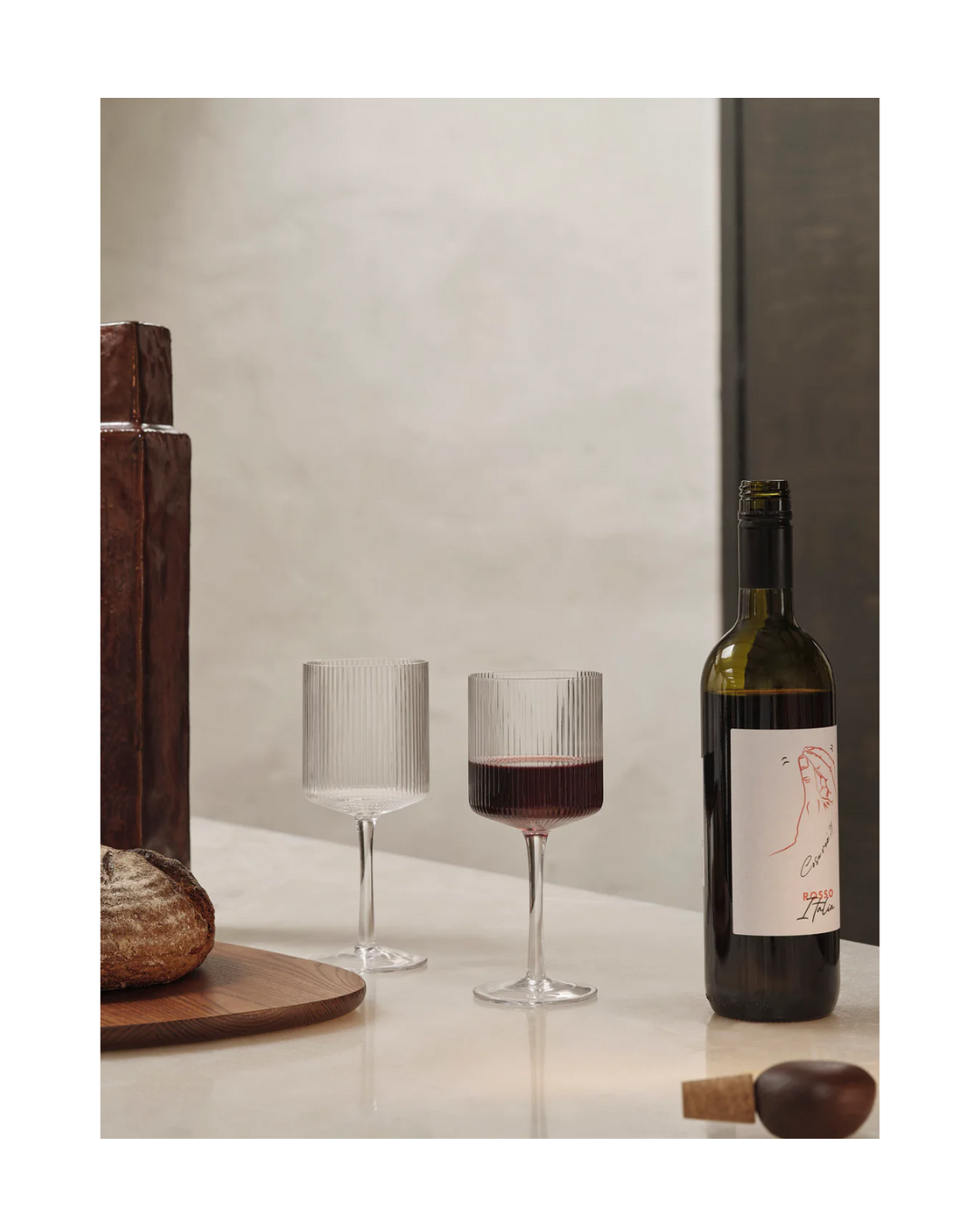Ripple Red Wine Glasses - Set Of 2