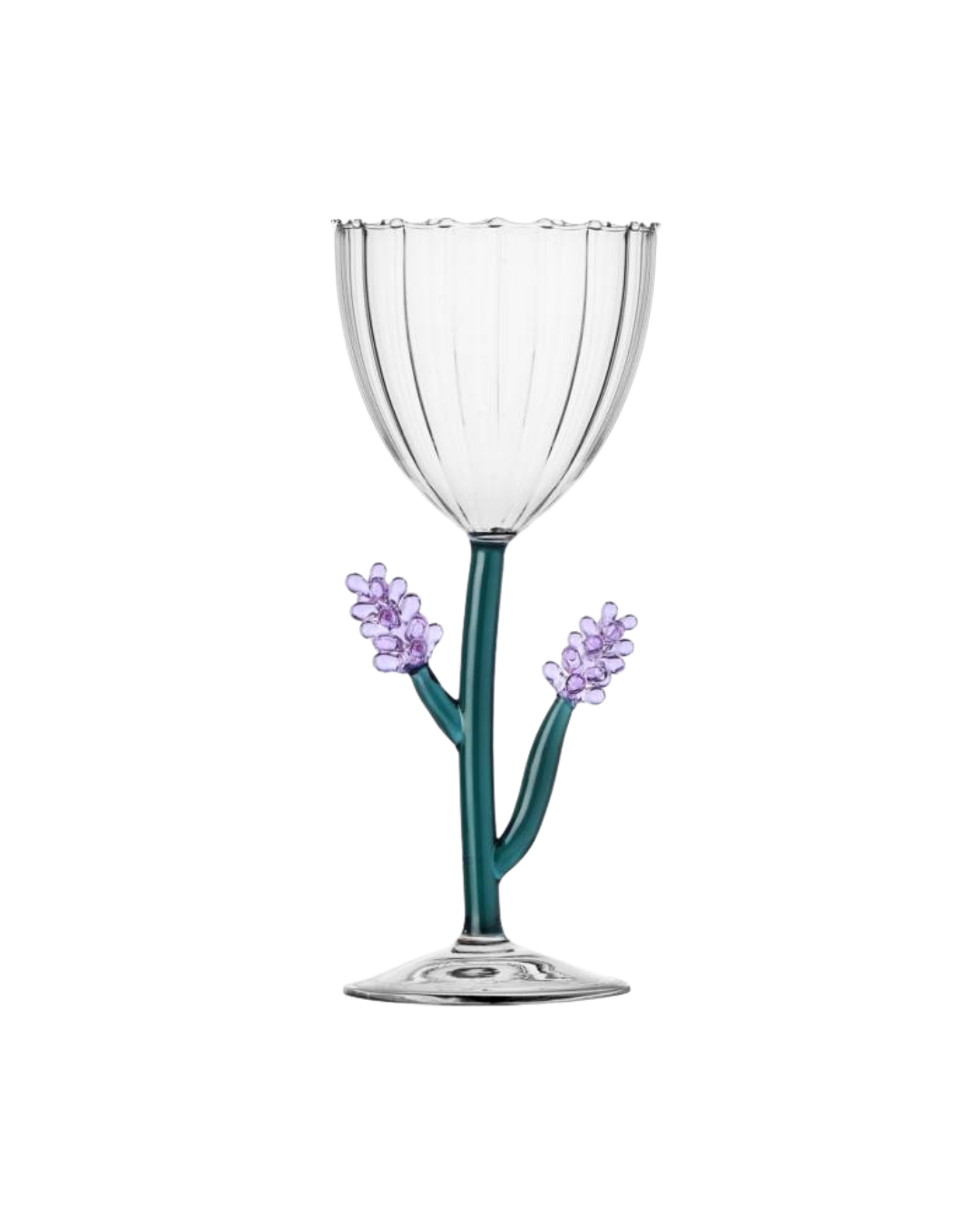 Botanica Stemmed Glass Lavander