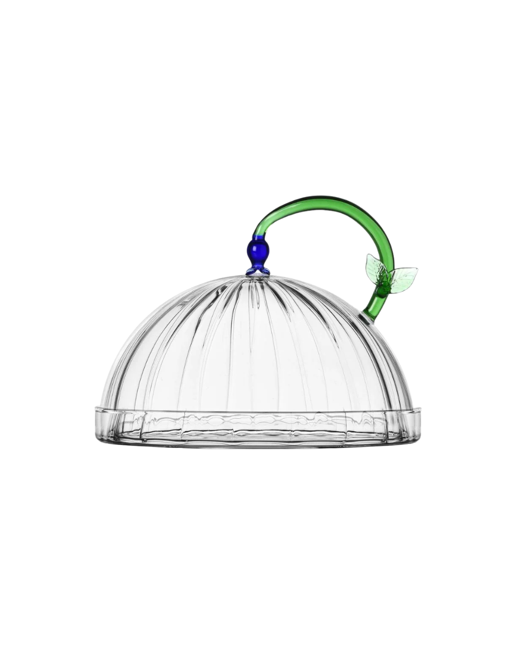Botanica Dome With Dish and Blue Flower
