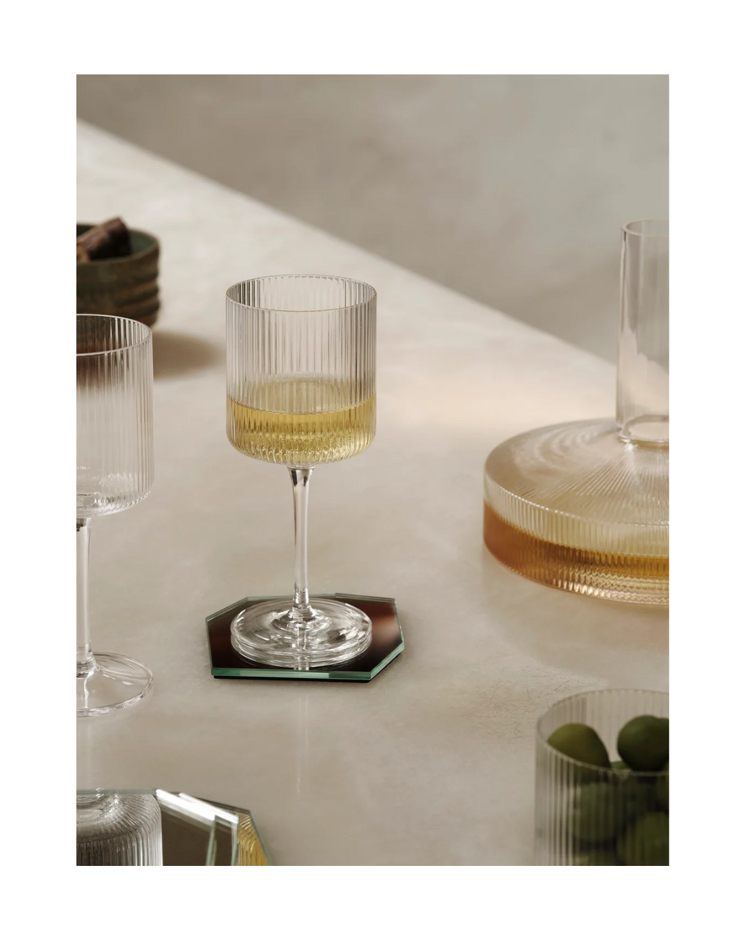 Ripple White Wine Glasses - Set Of 2