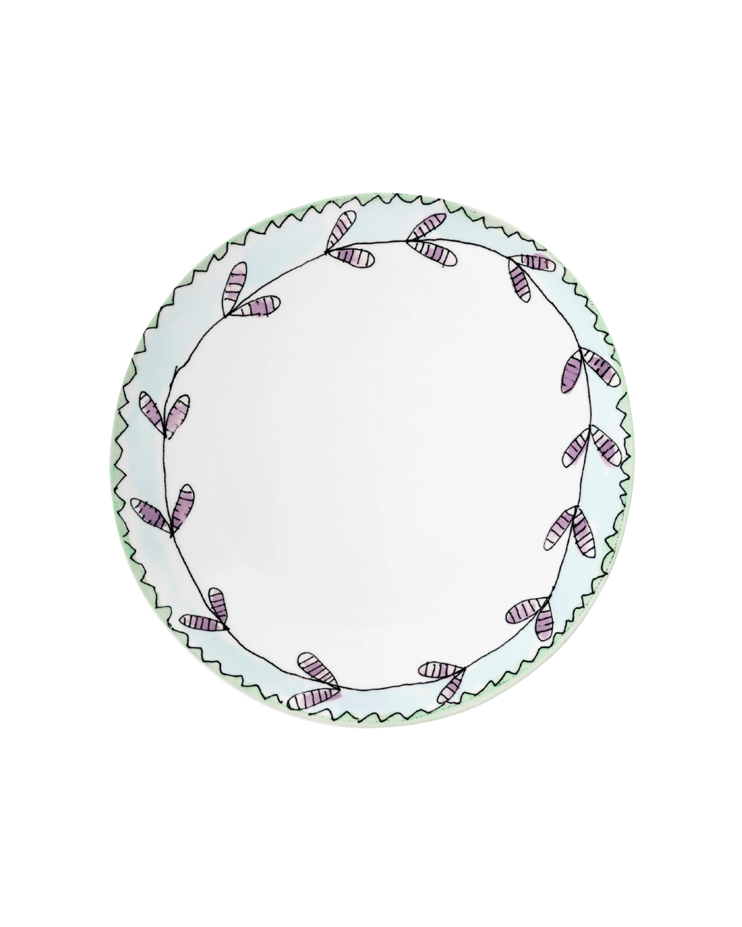 Breakfast Plate S Blossom Milk Midnight Flowers