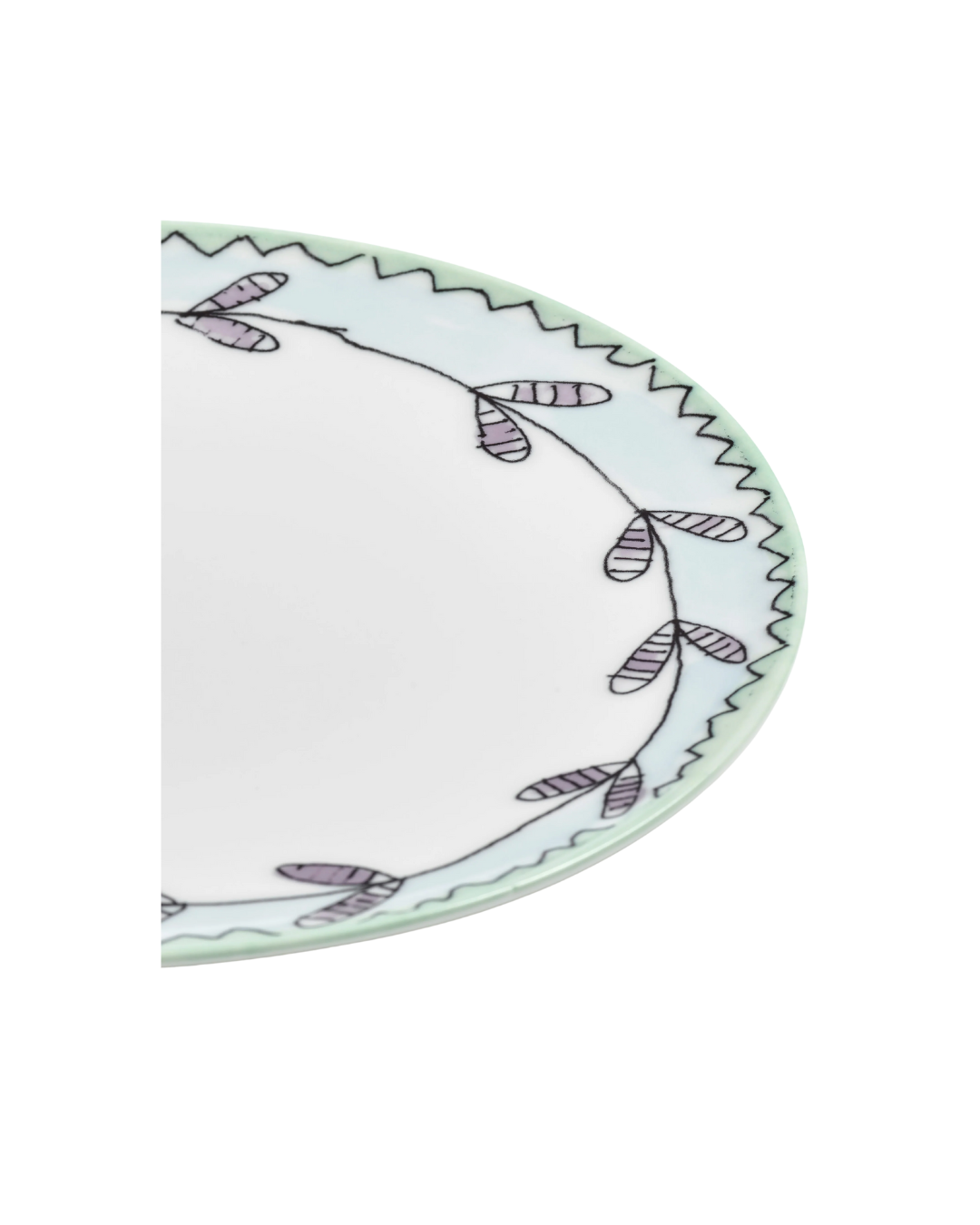 Dinner Plate L Blossom Milk Midnight Flowers