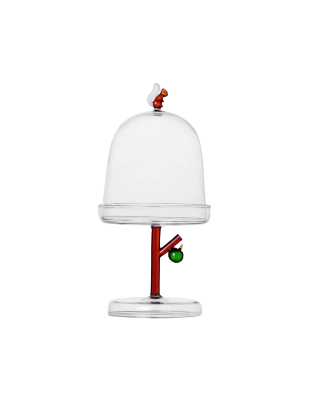 Fruits & Flowers Dome W/dish Squirrel